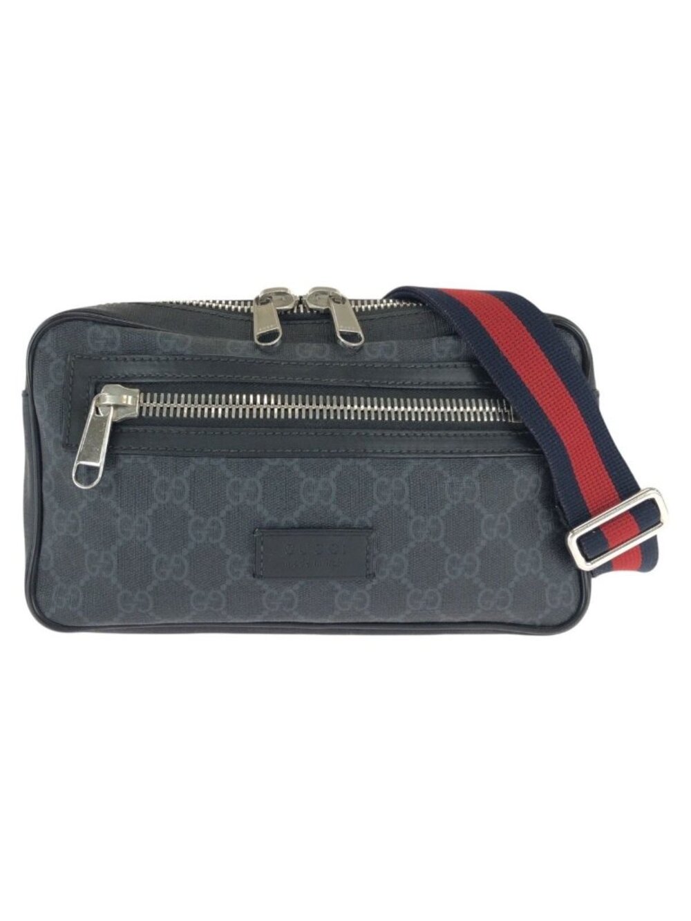 Gucci Sherry Shoulder Bag Black Gray